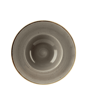 Churchill China Stonecast Peppercorn Grey Wide Rim Bowl   240mm 9½"   - Case Qty - 12