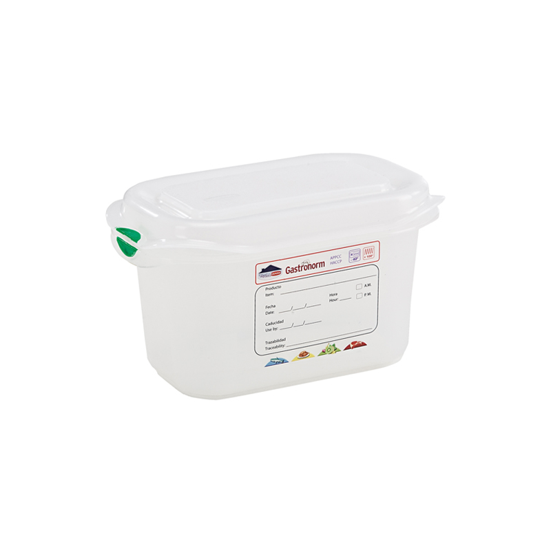 GN Storage Container 1/9 176 x 108mm 100mm Deep 1L - Case Qty 12