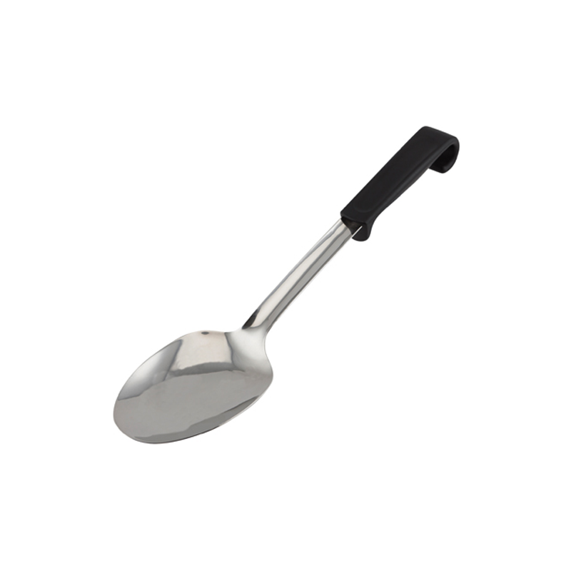 Genware Plastic Handle Spoon Plain Black - Case Qty 1