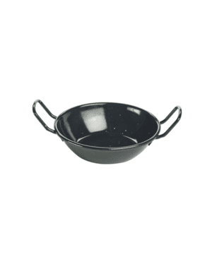 Black Enamel Dish 14cm - Case Qty 10