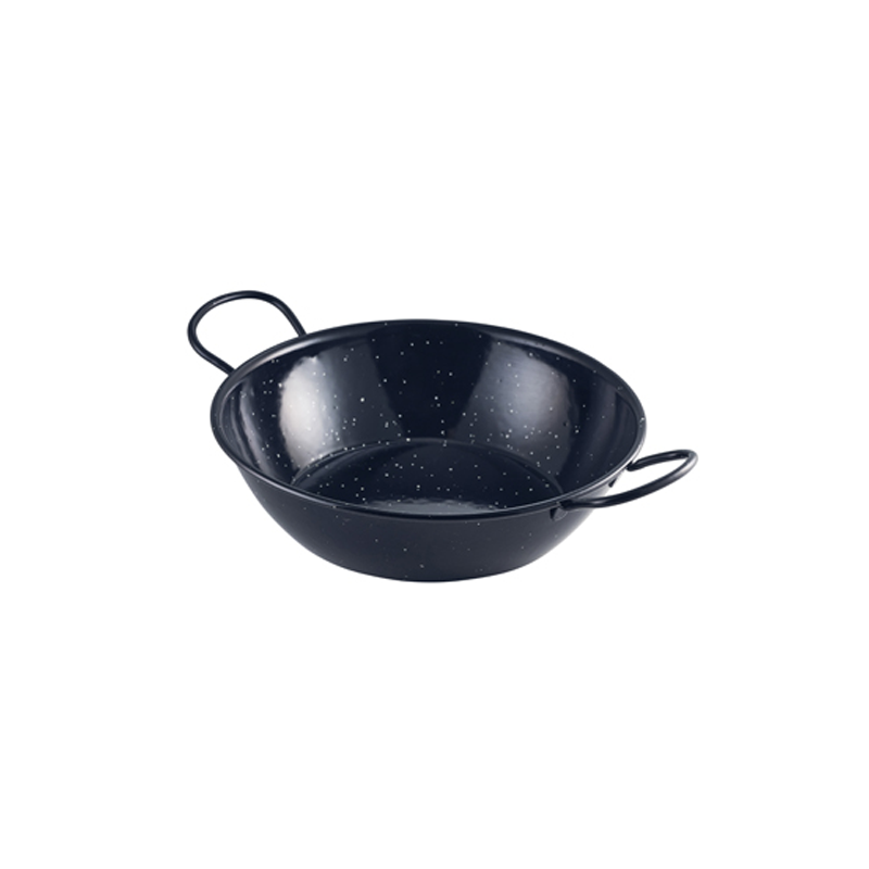 Black Enamel Dish 26cm - Case Qty 6
