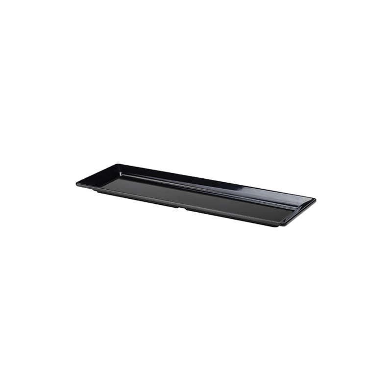 Black Melamine Platter GN 2/4  53 x 17.5cm - Case Qty 1