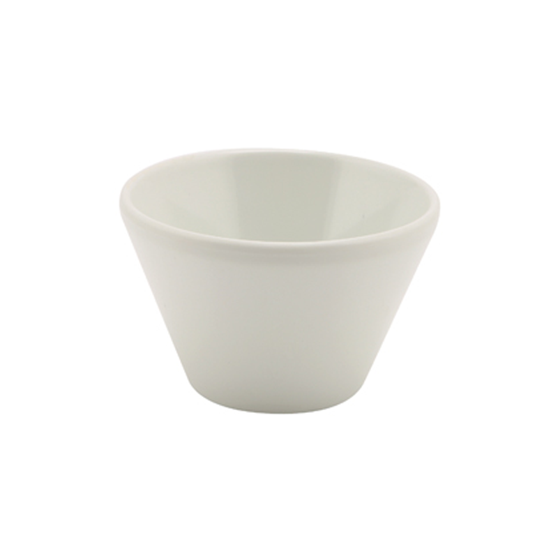 White Melamine Conical Buffet Bowl 8.5 x 5cm - Case Qty 1