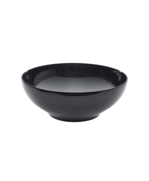 Black Melamine Round Buffet Bowl 35.5 x 12.5cm - Case Qty 1