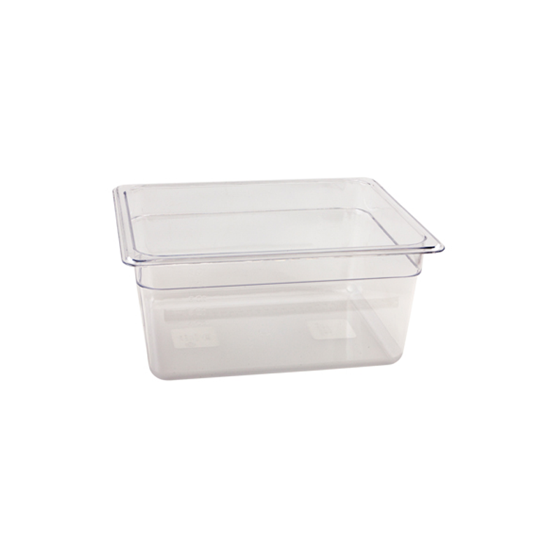 Polycarbonate Gastronorm Pan 1/2 150mm Clear - Case Qty 1