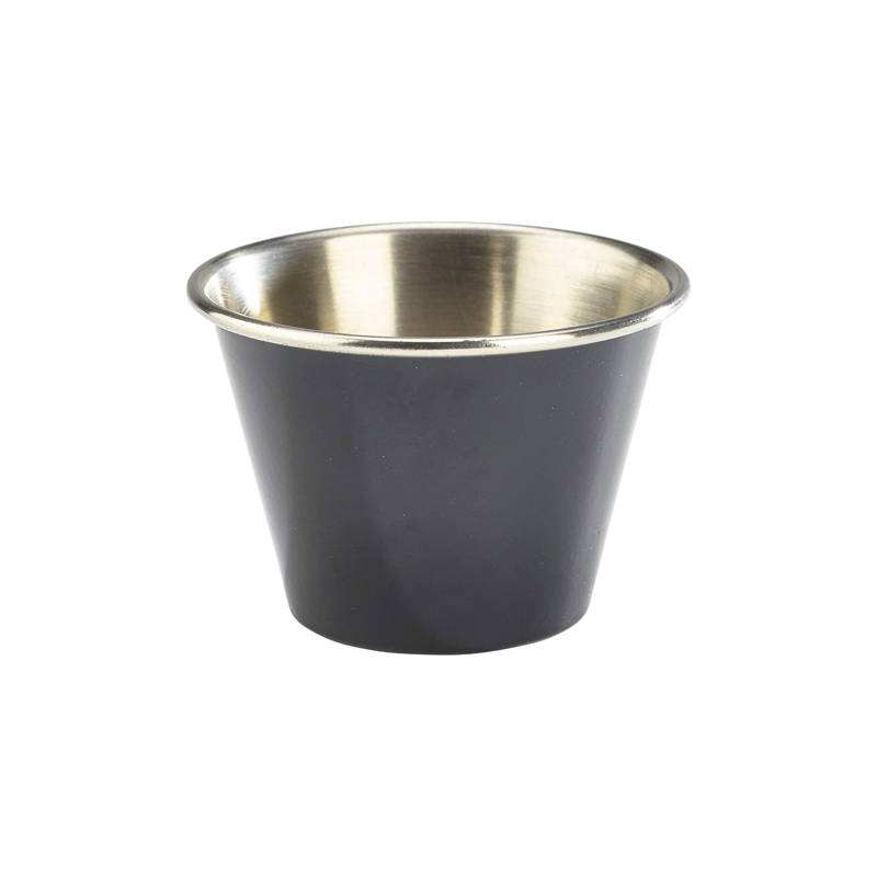 2.5oz St/Steel Ramekin Black - Case Qty 1