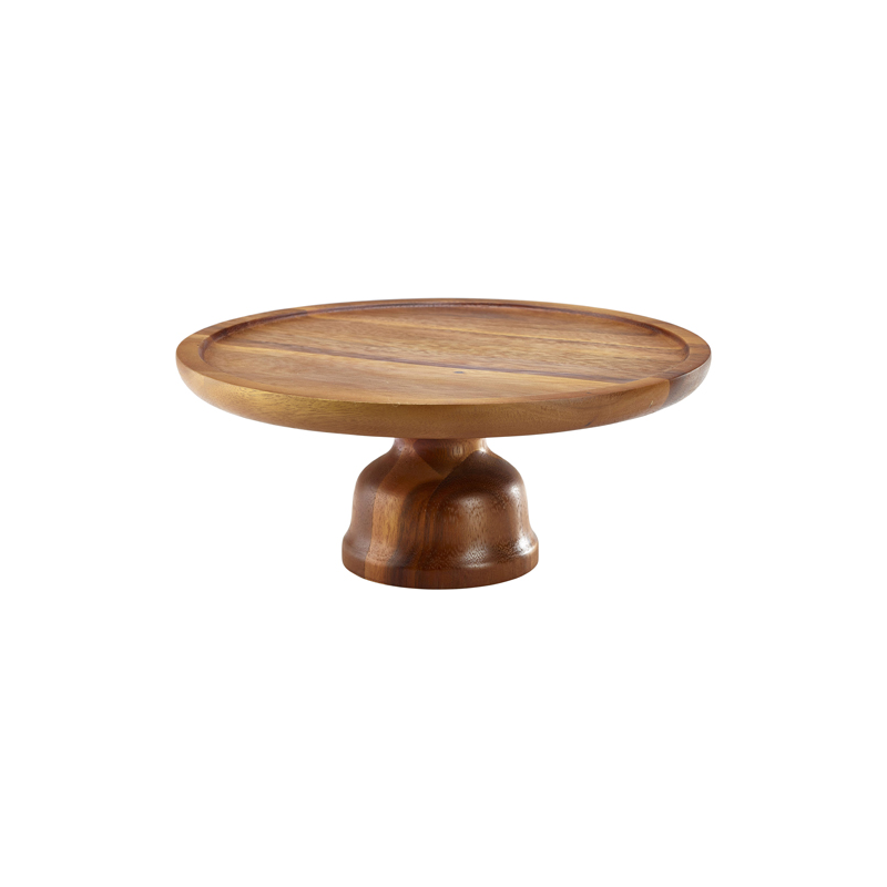 Acacia Wood Cake Stand - Case Qty 1