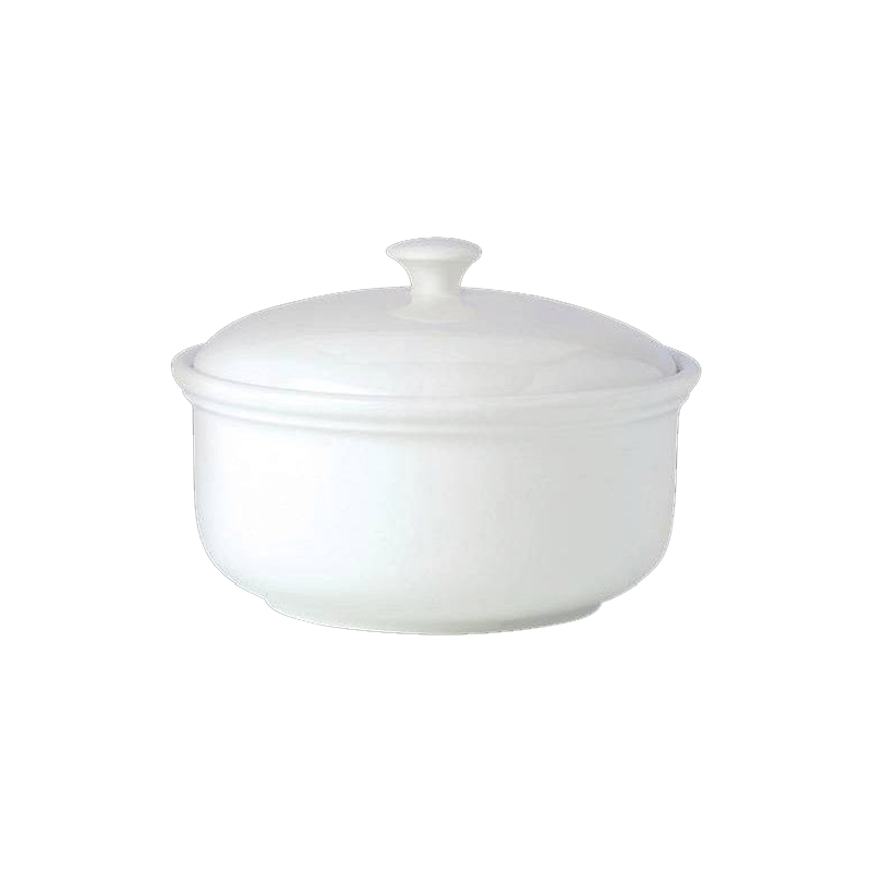 Simplicity White Lid Casserole 2 Litre - CASE QTY - 3