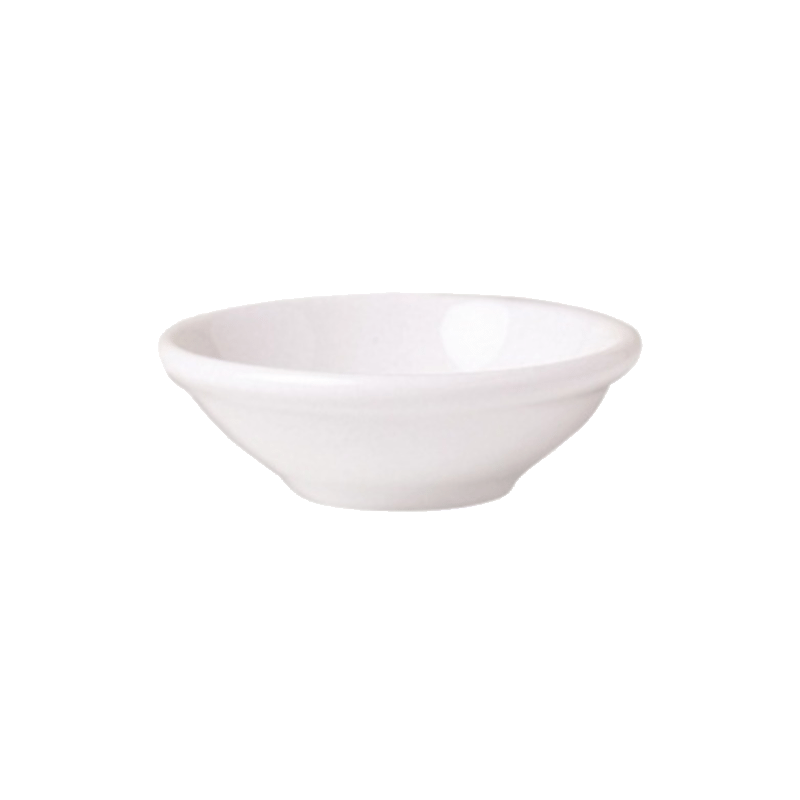 Monaco White Dish Small 7cm 2 3 / 4  / 1.25oz - CASE QTY - 12