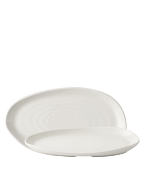 Churchill China Envisage Natural White Organic Oblong   260 x 150mm 10¼ x 5⅞”   - Case Qty - 6