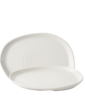 Churchill China Envisage Natural White Organic Oblong   260 x 200mm 10¼ x 7⅞”   - Case Qty - 6