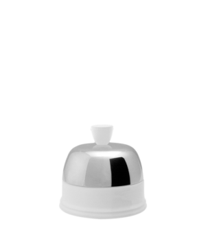 Degrenne Salam White Lidded (Mirror Stainless Steel) 280ml 9⅘oz     - Case Qty - 1