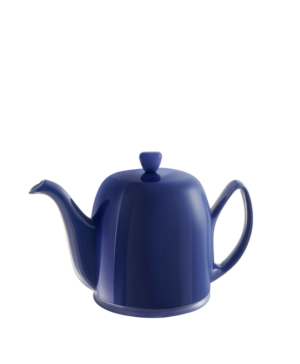 Degrenne Salam Cobalt Blue 4 Cup (Blue Lacquered Stainless Steel Lid) 700ml 24⅔oz     - Case Qty - 1