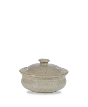 Churchill China Stonecast Peppercorn Grey Lidded Stewpot   140mm 5½"   - Case Qty - 6