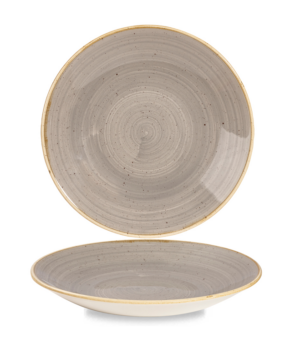 Churchill China Stonecast Peppercorn Grey Deep Coupe   281mm 11"   - Case Qty - 12