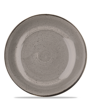 Churchill China Stonecast Peppercorn Grey Large Coupe   310mm 12"   - Case Qty - 6