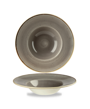 Churchill China Stonecast Peppercorn Grey Wide Rimmed   240mm 9½”   - Case Qty - 12