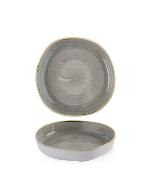 Churchill China Stonecast Peppercorn Grey Organic Walled   200mm 7⅘"   - Case Qty - 6