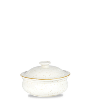 Churchill China Stonecast Barley White Lidded Stewpot   140mm 5½"   - Case Qty - 6