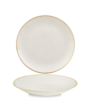 Churchill China Stonecast Barley White Deep Coupe   225mm 8⅞"   - Case Qty - 12