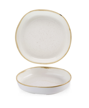 Churchill China Stonecast Barley White Organic Walled   230mm 9"   - Case Qty - 6