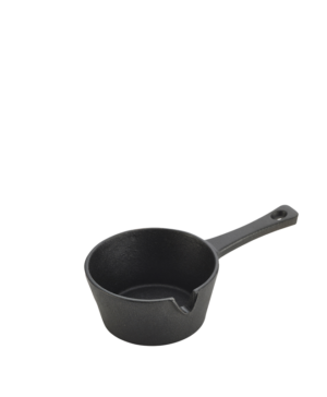 Genware Cast Iron Mini Saucepan / 165ml 5.75oz     - Case Qty - 6