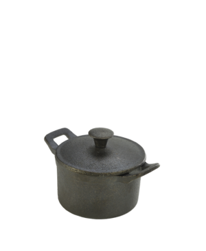 Genware Cast Iron Mini Casserole / 400ml 14.1oz     - Case Qty - 6