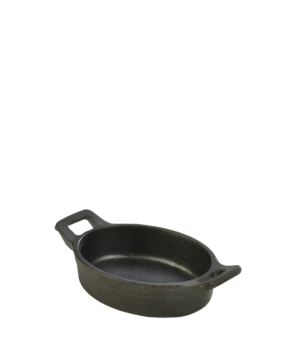 Genware Cast Iron Mini Oval Eared   120 x 90 x 30mm    - Case Qty - 6