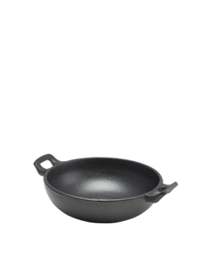 Genware Cast Iron Mini Wok /   170 x 53mm    - Case Qty - 6