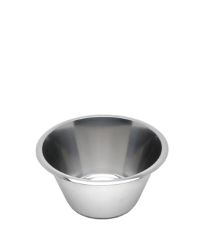 Genware Mixing Bowls - Stainless Steel Swedish Bowls 3lt  250 x 120mm    - Case Qty - 1