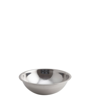 Genware Mixing Bowls - Stainless Steel Curved Sided