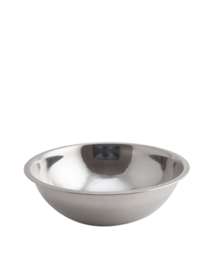 Genware Mixing Bowls - Stainless Steel Curved Sided