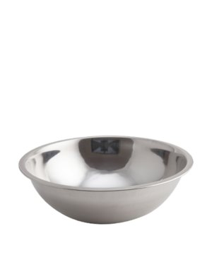 Genware Mixing Bowls - Stainless Steel Curved Sided