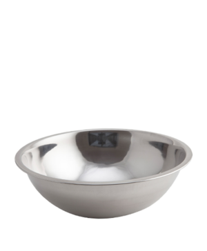 Genware Mixing Bowls - Stainless Steel Curved Sided