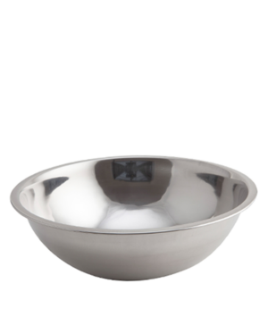 Genware Mixing Bowls - Stainless Steel Curved Sided