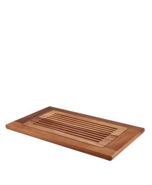 Genware Cutting Boards Acacia Wood Slatted Chopping Board   530 x 325 x 20mm 20⅘ x 12¾ x ¾"   - Case Qty - 1